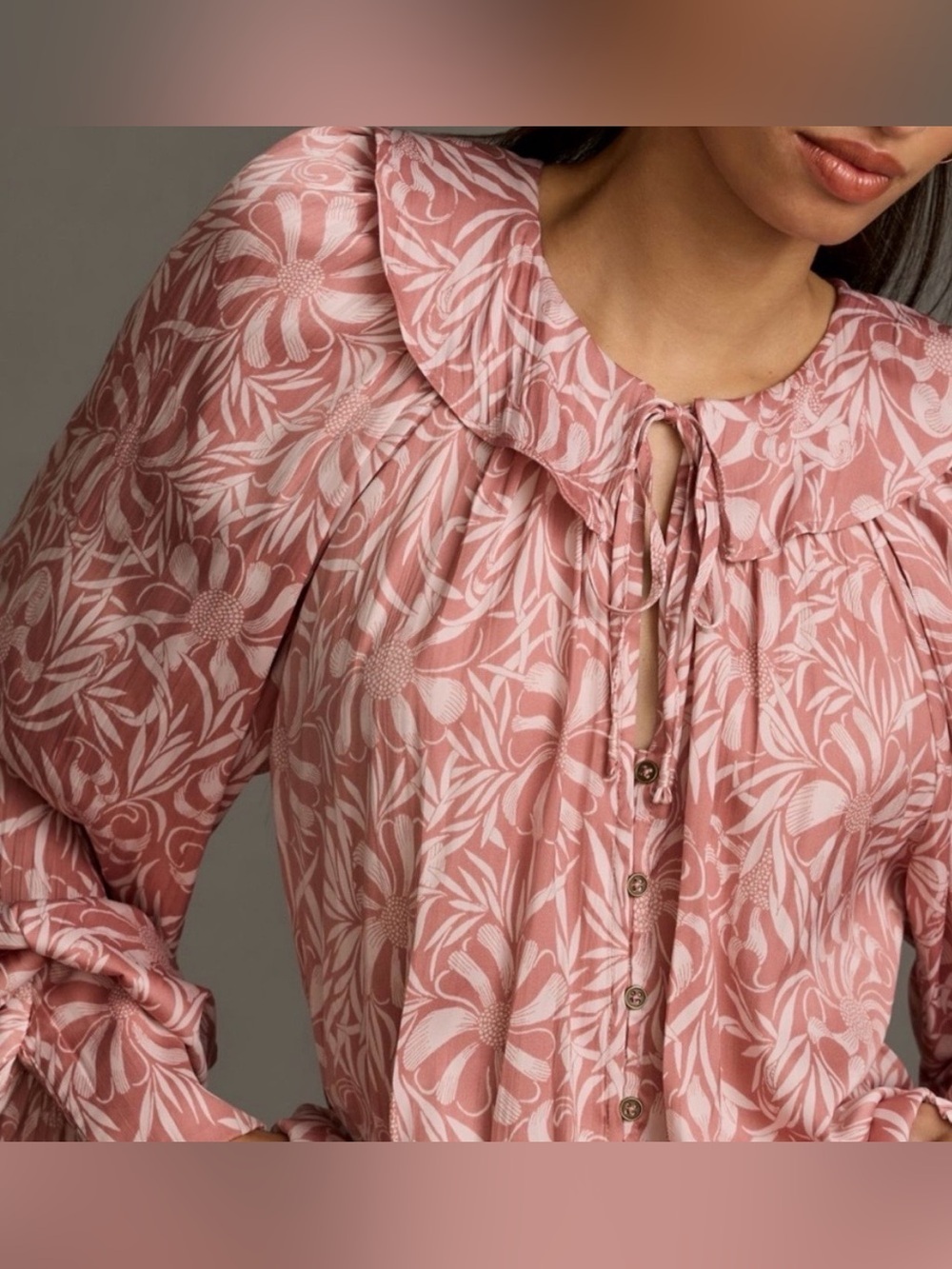 Anthropologie Florence Balducci Femme Collared Blouse Size Small - Picture 4 of 10